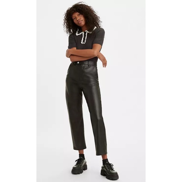 Levi's® Premium MATH CLUB FAUX LEATHER WOMEN'S PANTS - Picture 2 of 8